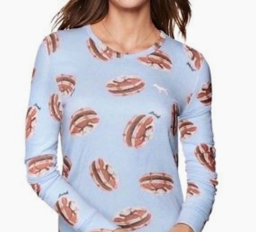 Vs pink long sleeve sleep shirt
